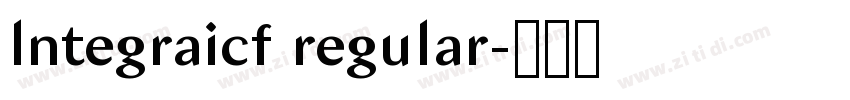 lntegraicf regular字体转换